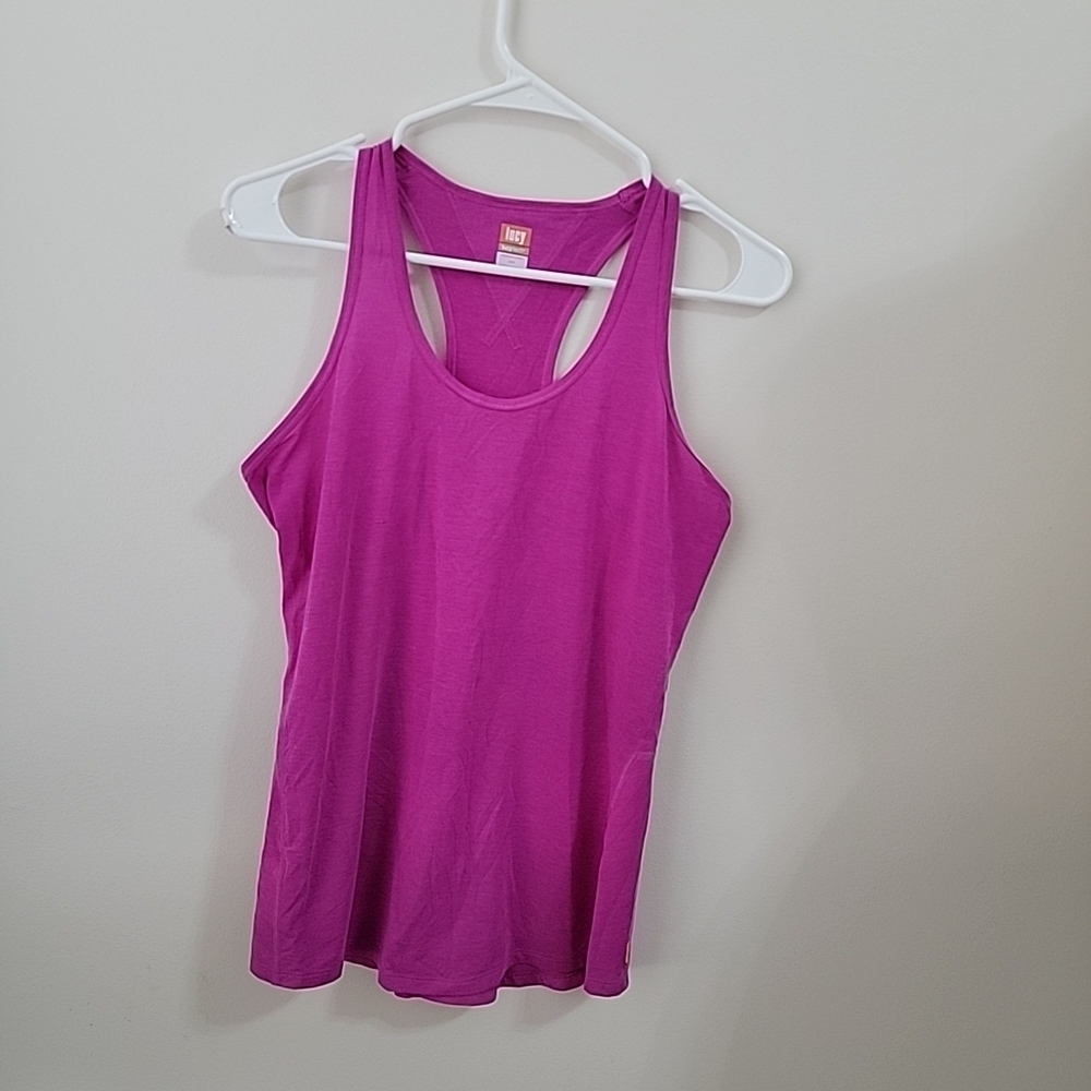 Lucy Tech Racerback Workout Yoga Tank Top, Women's Size Medium EUC